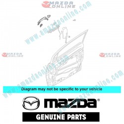 Mazda Genuine Front Left Door Outer Handle D653-59-410N-08 fits 10-13 MAZDA3 [BL] D653-59-410N-08