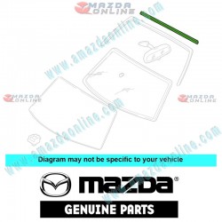 Mazda Genuine Front Reveal Molding Protector DX50-50-6B1 fits Mazda RX-7 [FD3S] DX50-50-6B1