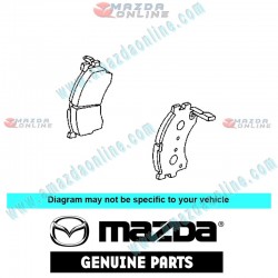 Mazda Genuine Front Brake Pad Set E181-33-23Z fits 03-05 MAZDA TRIBUTE [EP] E181-33-23Z