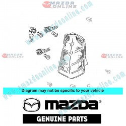 Mazda Genuine Rear Left Combination Lamp Lens E100-51-180D fits 00-03 MAZDA TRIBUTE [EP] E100-51-180D