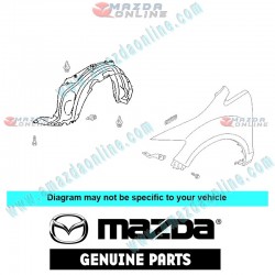 Mazda Genuine Fender Liner EG21-56-141A fits 06-08 MAZDA CX-7 [ER] EG21-56-141A