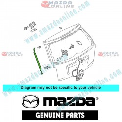 Mazda Genuine Left Tail Gate Damper EG21-63-620D fits 09-12 MAZDA CX-7 [ER] EG21-63-620D