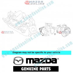 Mazda Genuine Fuel Injection Throttle Body Mounting Gasket FS01-13-655 fits MAZDA(s) FS01-13-655