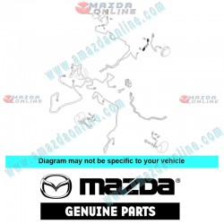 Mazda Genuine Drum Brake Hydraulic Hose GA7B-43-810 fits 98-01 MAZDA323 [BJ] GA7B-43-810