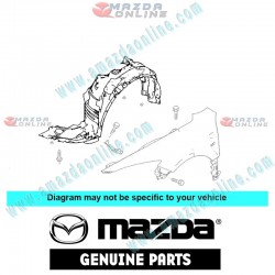 Mazda Genuine Left Mud Guard GAA9-56-140C fits 07-09 MAZDA6 [GH] GAA9-56-140C