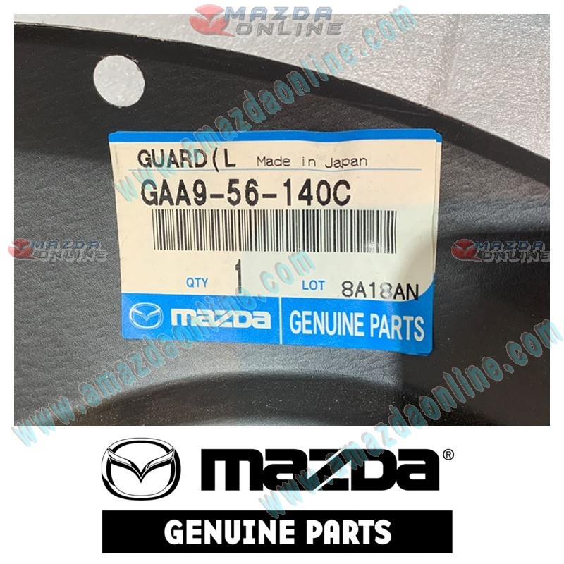 Mazda Genuine Left Mud Guard GAA9-56-140C fits 07-09 MAZDA6 [GH] GAA9-56-140C