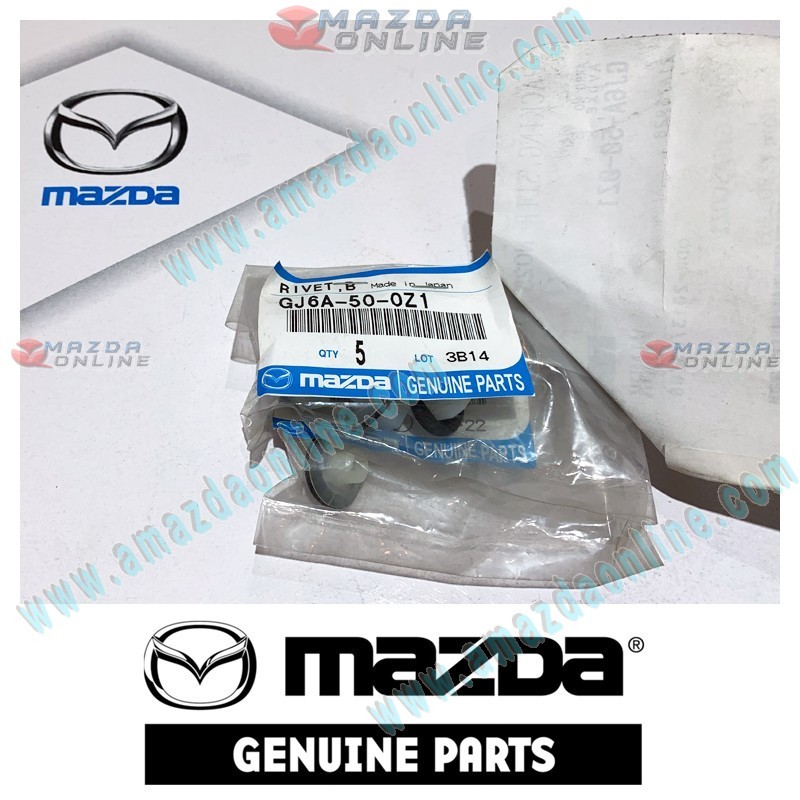 Mazda Genuine Retainer Rivet GJ6A-50-0Z1 fits MAZDA(s) GJ6A-50-0Z1