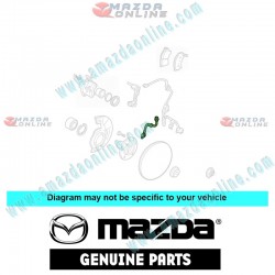 Mazda Genuine Right Brake Hose GJ6E-43-980C fits 02-06 MAZDA6 [GG, GY, GG3P] GJ6E-43-980B