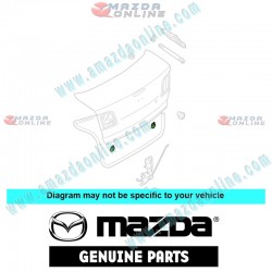 Mazda Genuine Trunk Lid Rubber Bumper GJ6E-56-802 fits 02-09 MAZDA2 [DY, DE] GJ6E-56-802