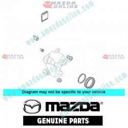 Mazda Genuine Disc Brake Caliper Caliper Overhaul Kit GJYE-33-26Z fits 02-06 MAZDA6 [GG, GY] GJYE-33-26Z