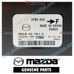 Mazda Genuine EPB Control Module GML8-43-7E1C fits 13-15 MAZDA6 [GJ] GML8-43-7E1C