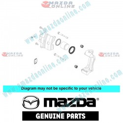 Mazda Genuine Disc Brake Caliper Repair Kit GPYB-33-26Z fits 07-12 MAZDA6 [GH GPYB-33-26Z