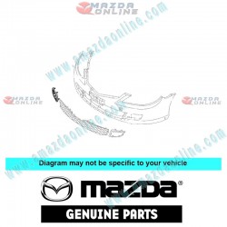 Mazda Genuine Front Right Lamp Trim Bezel GR1A-50-C12A fits 05-06 MAZDA6 [GG, GY] GR1A-50-C12A