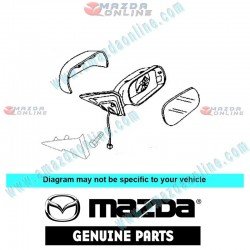 Mazda Genuine Right Door Mirror GR4P-69-120B fits 05-06 MAZDA6 [GG, GY] GR4P-69-120B