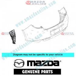 Mazda Genuine Rear Bumper Splash Shield GS1D-50-351E fits 09-12 MAZDA6 [GH] GS1D-50-351E