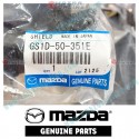 Mazda Genuine Rear Bumper Splash Shield GS1D-50-351E fits 09-12 MAZDA6 [GH] GS1D-50-351E