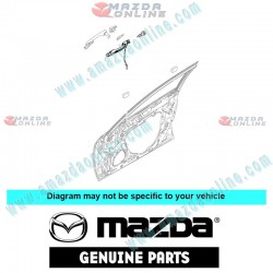 Mazda Genuine Right Handle Base GS1E-58-42XH fits 07-12 MAZDA6 [GH] GS1E-58-42XH