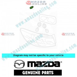 Mazda Genuine Combo Lamp Assembly Grommet GS1F-51-14Y fits 09-12 MAZDA3 [BL] GS1F-51-14Y