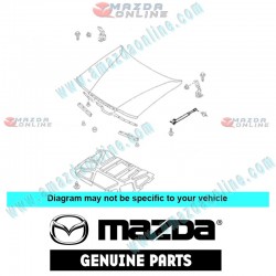 Mazda Genuine Damper Stay Bonnet H432-56-660 fits 97-00 MAZDA929 [HE] H432-56-660