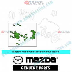 Mazda Genuine Front Brake Caliper Combo fits 13-23 MAZDA CX-5 [KE, KF] K0Y1-33-98Z-99Z