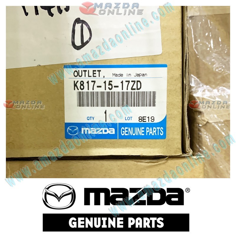 Mazda Genuine Water Outlet K817-15-17ZD fits MAZDA(s) K817-15-17ZD