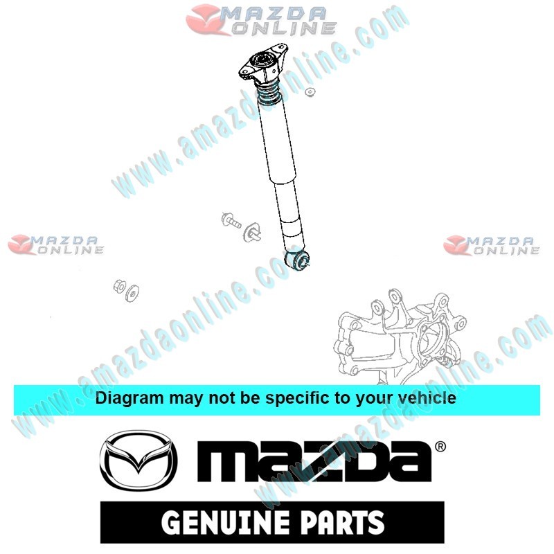 Mazda Genuine Rear Shock Absorber KD45-28-910B fits 13-16 MAZDA CX-5 [KE] KD45-28-910B