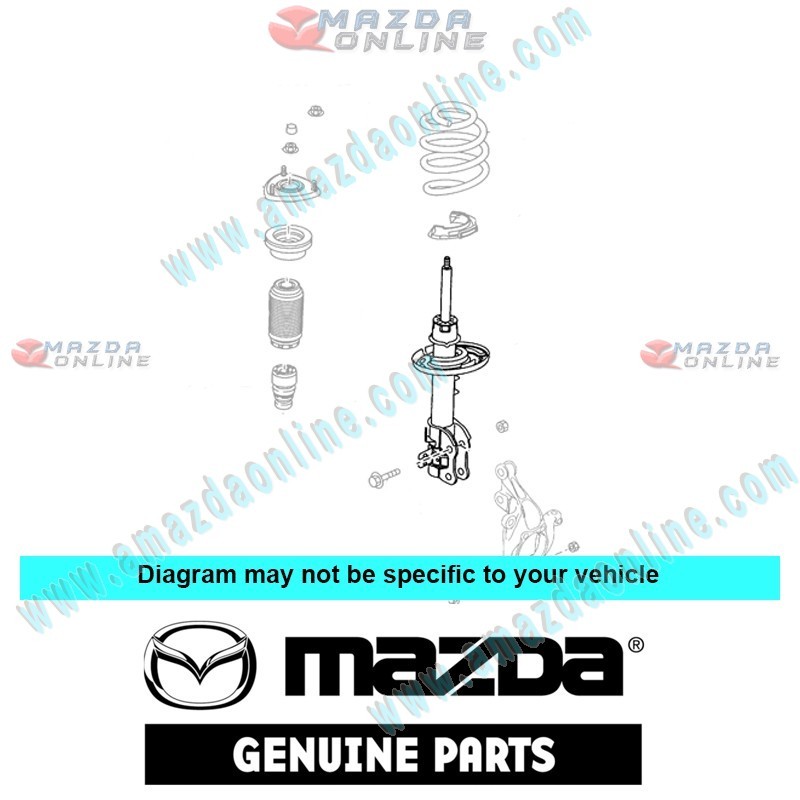 Mazda Genuine Front Right Shock Absorber KD45-34-700A fits 13-16 MAZDA CX-5 [KE] KD45-34-700A