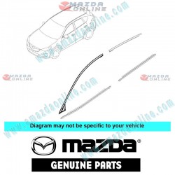 Mazda Genuine Window Molding KD53-50-981F fits 13-16 MAZDA CX-5 [KE] KD53-50-981F