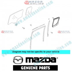 Mazda Genuine Right Quarter Weatherstrip L206-72-651C fits 06-12 MAZDA8 [LY] L206-72-651C