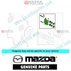 Mazda Genuine Brake Caliper Front Left LC62-33-71X fits 99-05 MAZDA8 MPV [LW] LC62-33-71X