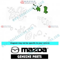 Mazda Genuine Rear Disc Brake Caliper Combo fits 03-05 MAZDA8 MPV [LW] LEY4-26-98XA-99XA