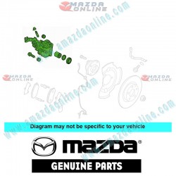 Mazda Genuine Rear Disc Brake Caliper Combo fits 15-20 MAZDA MX-5 MIATA [ND] NAYJ-26-98ZB-99ZB