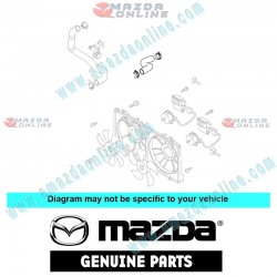 Mazda Genuine Upper Water Hose SH05-15-18X fits 13-18 MAZDA3 [BM,BN] SH05-15-18X