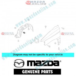 Mazda Genuine Screw 9073-40-512B fits MAZDA(s) 9073-40-512B