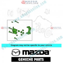 Mazda Genuine Front Brake Caliper Combo fits 13-23 MAZDA CX-5 [KE, KF] K011-33-61X-71X