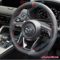 AutoExe Flat bottom Leather Steering Wheel fits 2023-2024 Mazda CX-90 [KK] MKH137003