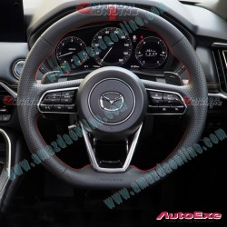 AutoExe Flat bottom Leather Steering Wheel fits 2023-2024 Mazda CX-90 [KK] MKH137003