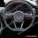 AutoExe Flat Bottom Leather Steering Wheel fits 2022-2024 Mazda CX-60 [KH] MKH137003