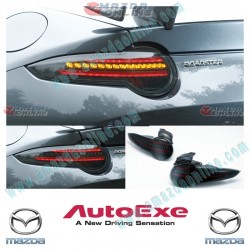 AutoExe Black LED Tail Lights with Sequential Indicator fits 15-23 Miata [ND] and Miata NDRF MND2250