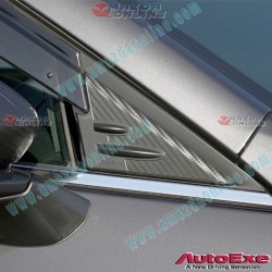 AutoExe Carbon-look design A Pillar Garnish Trim fits 19-24 Mazda3 [BP] MBP3700