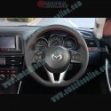 AutoExe Flat Bottom Leather Steering Wheel fits 15-18 Mazda2 [DJ] MBM137003