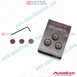 AutoExe Carbon Fibre Licence Plate Bolt Kit A0020120