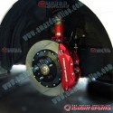 KnightSports Sports 6-POT Brake Kit with Chrome-Painted Calipers fits MazdaSpeed3 MPS3 [BL3FW] KZD69003