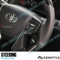 Kenstyle Wood Leather Combination Steering Wheel fits 15-24 Toyota Alphard Hybrid [AYH] TB02