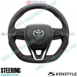 Kenstyle Flat Bottomed Leather Steering Wheel fits 18-24 Toyota RAV4 [MXA] TD01