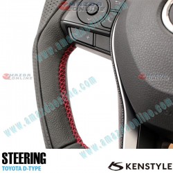 Kenstyle Flat Bottomed Leather Steering Wheel fits 18-24 Toyota RAV4 [MXA] TD01