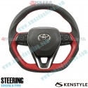 Kenstyle Flat Bottomed Nappa Leather Steering Wheel fits 17-24 Toyota Crown [ARS220] TD03