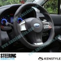 Kenstyle Flat Bottomed Leather Steering Wheel fits 11-16 Subaru Impreza [GJ, A-E] SA01