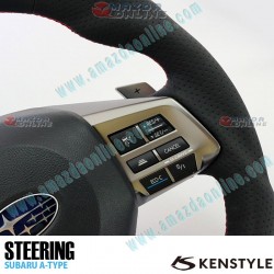 Kenstyle Flat Bottomed Leather Steering Wheel fits 12-14 Subaru Legacy Touring Wagon [BR, D-E] SA01