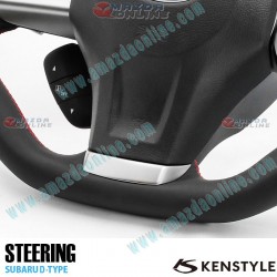 Kenstyle Flat Bottomed Leather Steering Wheel fits 11-16 Subaru Impreza [GJ, A-E] SD01